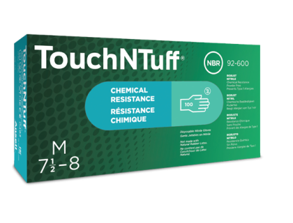 Rękawice nitrylowe chemoodporne TouchNTuff® 92-600 - 2